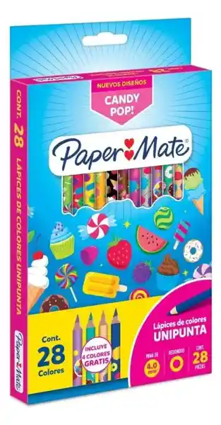 Paper Mate Caja de Colores Candy Pop de Colores