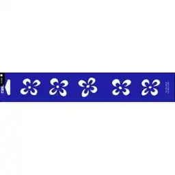 Plantilla Stencil Borde Flores Funky