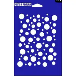 Stencil Fondo Círculos Mixtos