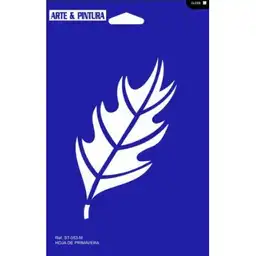 Primavera Stencil Hoja De