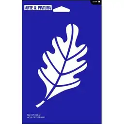 Stencil Hoja de Verano