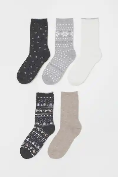 H&M Pack de Medias X-Mas Pattern