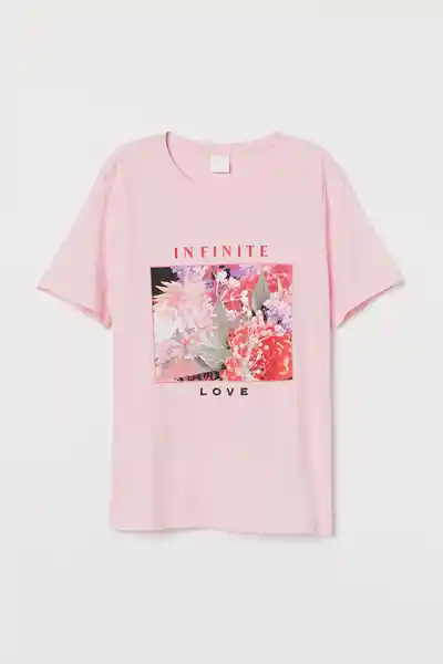 H&M Camiseta Jen Tee Rosa