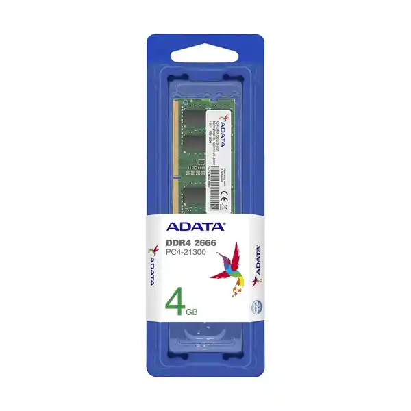 Adata Memoria Ram Portatil Ddr4 4Gb 2666Mhz 1X4Gb