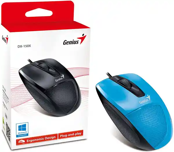 Genius Mouse Alámbrico Diseño Ergonómico USB Dx-150X