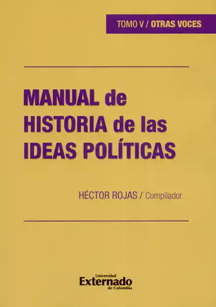 Manual de Historia de Las Ideas Políticas Tomo V