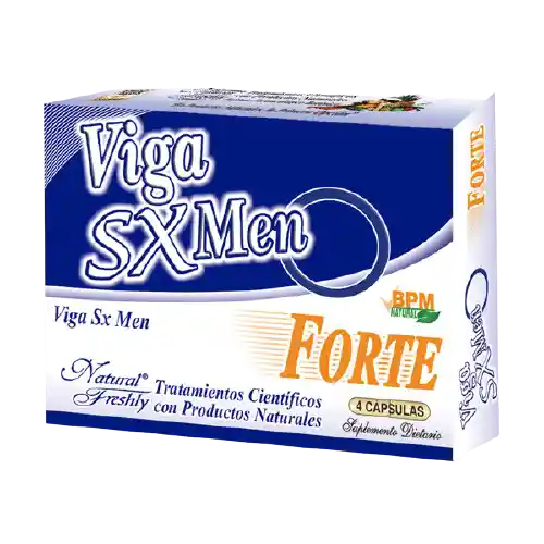 Natural Freshly Viga Sx Men x 4 Capsulas Natural Freshly