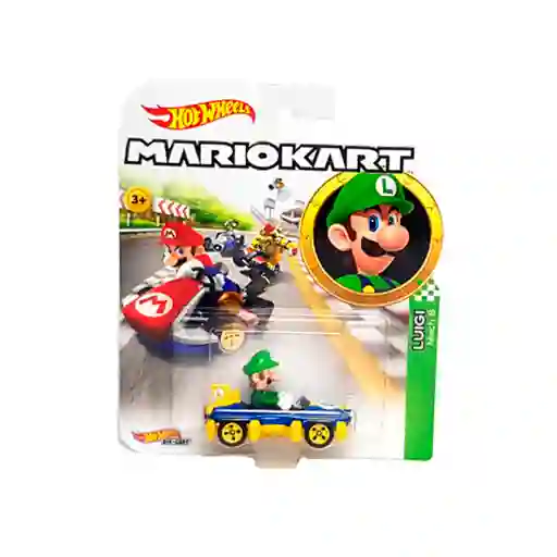 Hot Wheels Carro Mario Kart Luigi