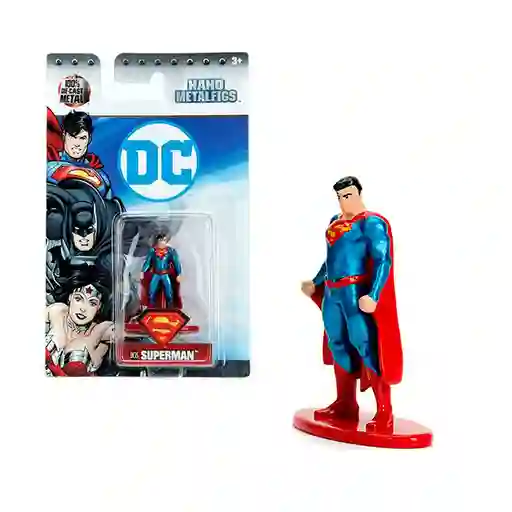 Dc Comic Figura de Acción Mini Nano Metalfigs Superman 