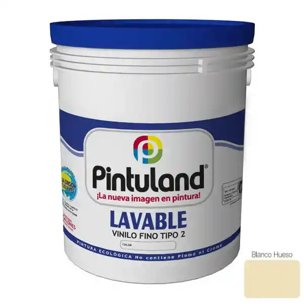 Pintuland Pintura T2 en Agua 3785 mL Blanco Hueso