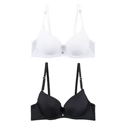 Lili Pink Pack de Brasier Blanco Negro Talla 34B