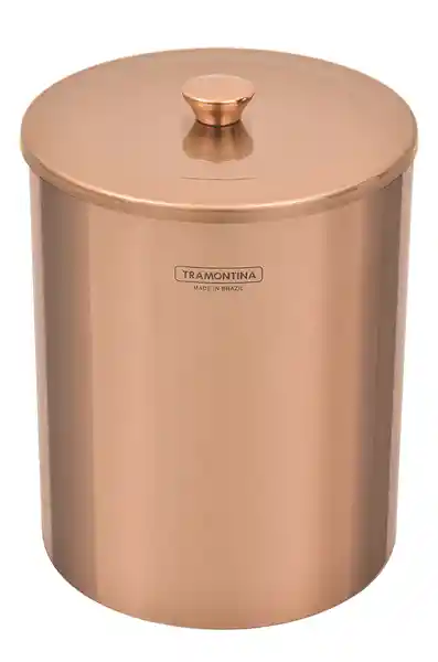 Tramontina Basurero Acero Balde Rose Gold 5 L