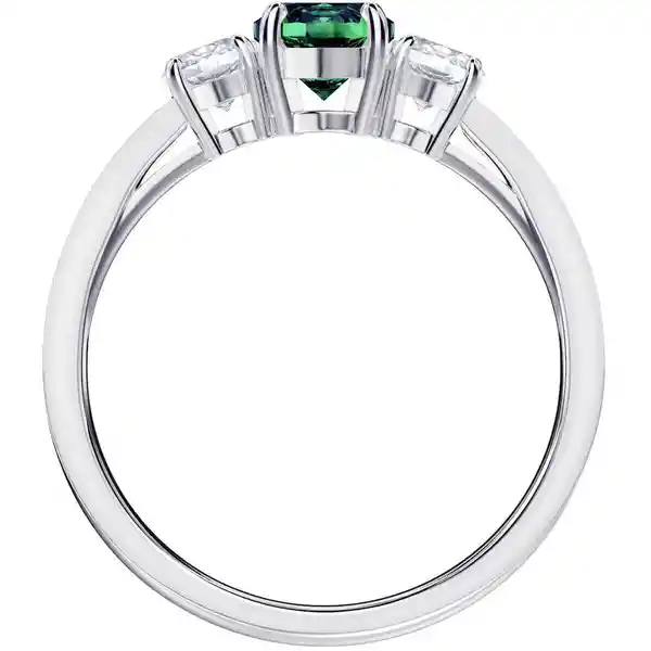 Swarovski Anillo Attract Trilogy Round Czem Rhodium 58