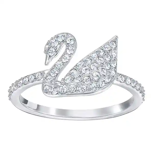 Swarovski Anillo Iconic Swan Crystal Rhodium 58