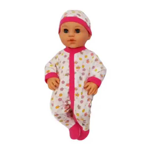 Generico Muñeca Bebé Con Sonido de Hermosa Pijama Rosa