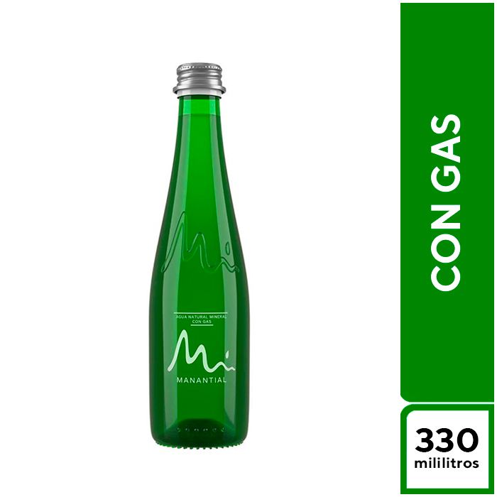 Manantial Mineral con Gas 330 ml