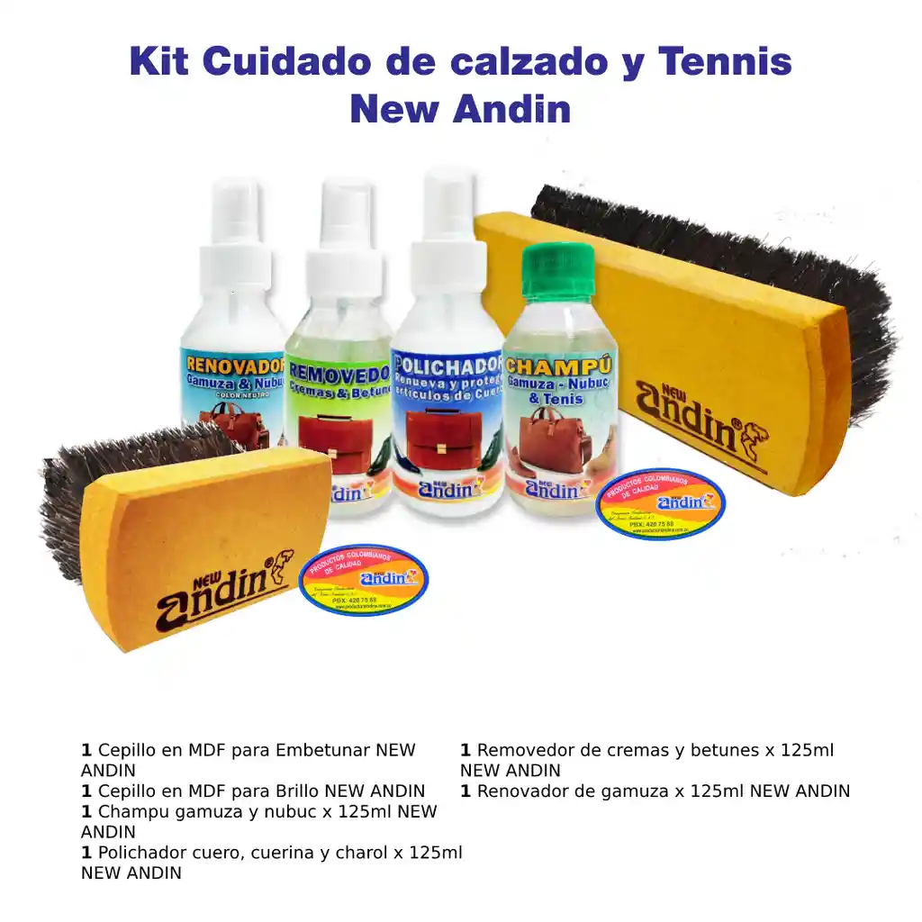 kit Cuidado de Calzado y Tennis New Andin