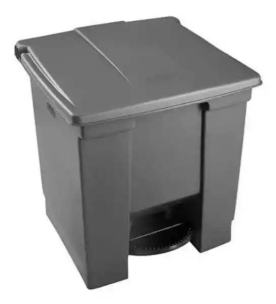 Rubbermaid Commercial Papelera Caneca de Pedal 30 L Gris