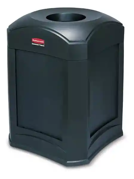 Rubbermaid Commercial Contenedor Para Residuos Con Embudo 132 L