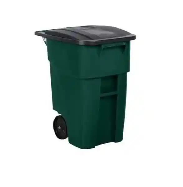 Rubbermaid Commercial Contenedor Brute Con Ruedas 189 LVerde