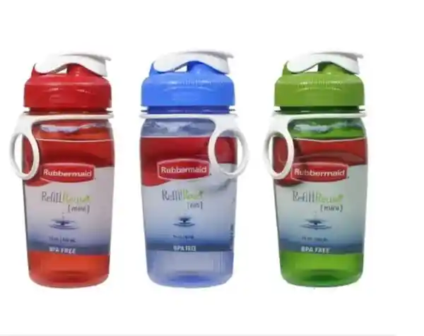 Rubbermaid Commercial Botella Vaso Chug Con Tapa y Anillo.