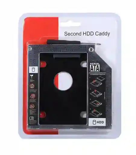 Second Hdd Adaptador Duro Sata Ssd Cd Dvd 9.5 mm