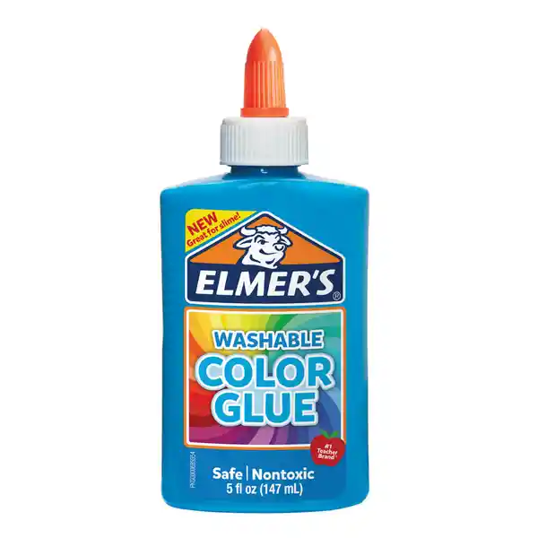 Elmers Pegante Liquido Azul Traslucido