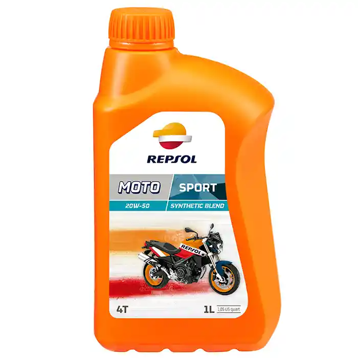 Repsol Lubricante Moto Sport Semi Sintético  20W-50 1000 mL