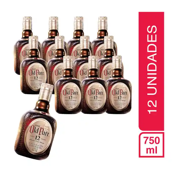 Old Parr Pack 12 Botellas 12 Años 750Ml