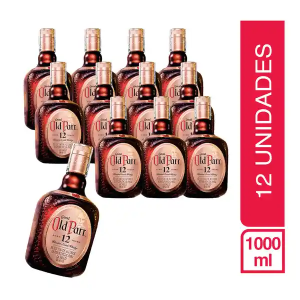 Old Parr Pack 12 Botellas 12 Años 1000Ml