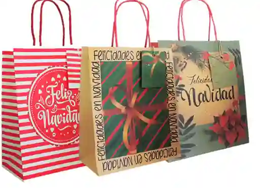 Regalos y Mensajes Bolsa De Regalo Ecológica Os Navidad