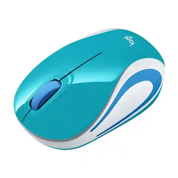 Logitech Mouse M187 Mini-Wireless Azul