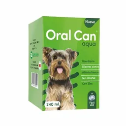 Oral Can Solución Bucal Aqua Para Perros 240 mL
