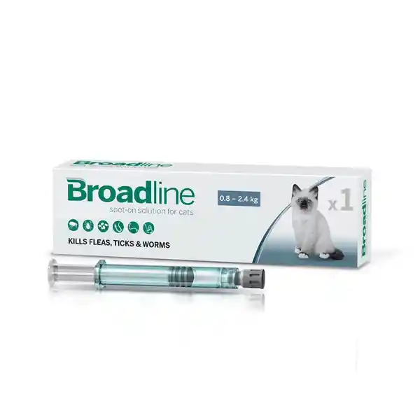 Broadline Antiparasitario Cat Small de 0.8 a 2.4 Kg