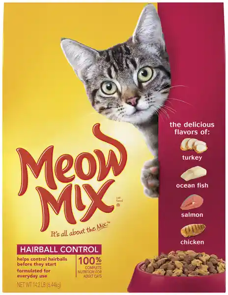 Meow Mix Alimento Para Gato Hairball Control 2.86 Kg