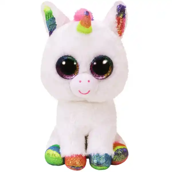 Ty Beanie Boos Peluche Pixy Unicornio Blanco Regular