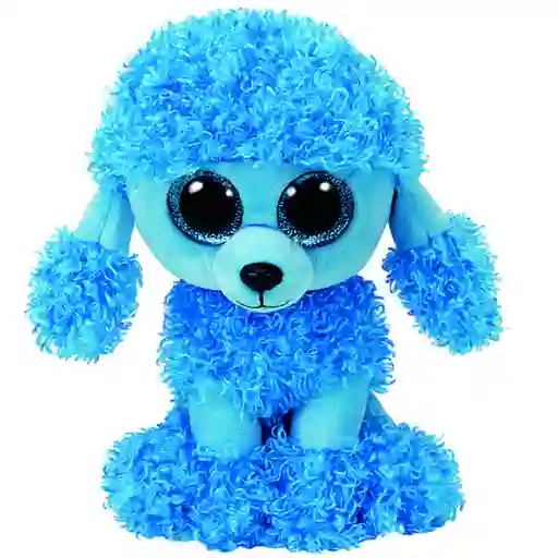 Beanie Boos Ty Peluche Mandy Perro Poodle Azul Regular