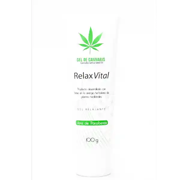 Relax Vital Gel de Cannabis Cuidado de la Piel Relaxv100