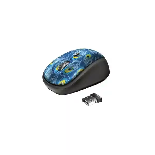 Trust Mouse Inalmbrico Usb Yvi Peacock