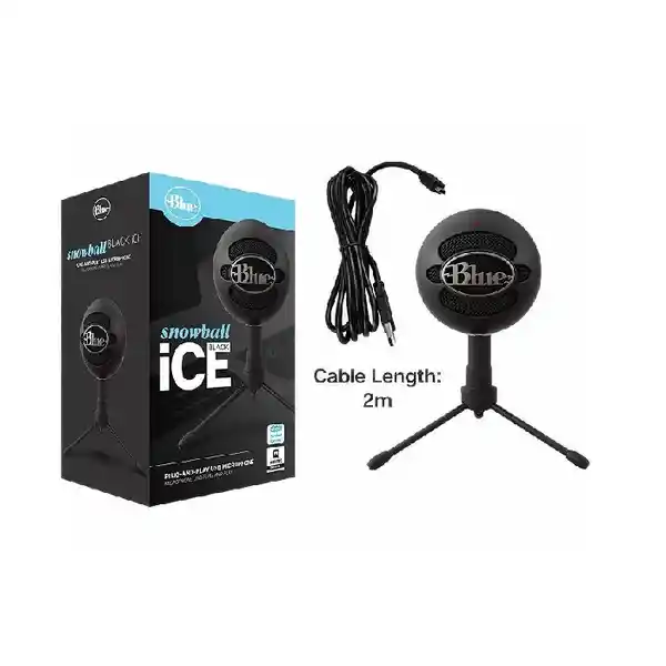 Logitech Micrfono Blue Snowball Negro Usb