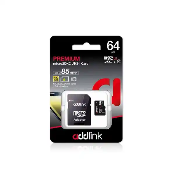 Addlink Pack Memoria Micro Sd Adapt Sd 64 GB Clase 10