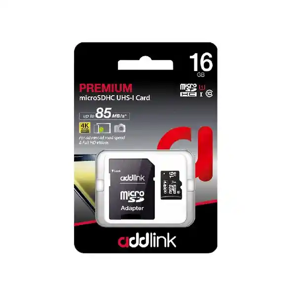 Addlink Pack Memoria Micro Sd Adapt Sd 16 GB Clase 10