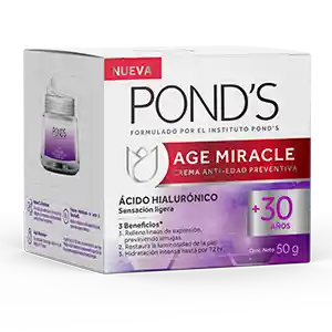 Ponds Crema Antiedad Preventiva Age Miracle con Ácido Hialurónico