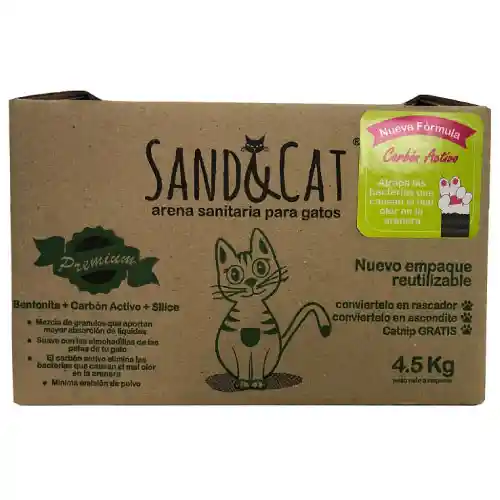 Sand&Cat Arena Para Gato Premium Rascadera - 8 Kg