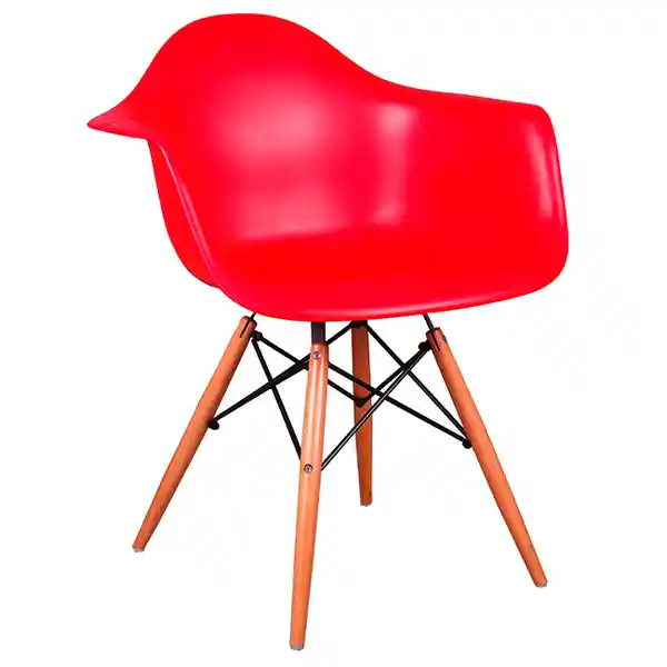 Ekonomodo Silla Brazos Eames Adult Rojo