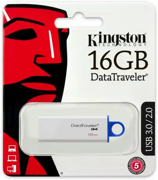 Kingston Memoria Usb 16 Gb Blanca