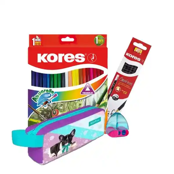 Kores Kit Escolar Regreso a Clase Para Niña