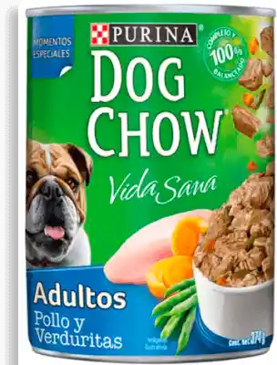 Dog Chow Alimento Para Perro Adulto Pollo y Verduritas 374 g