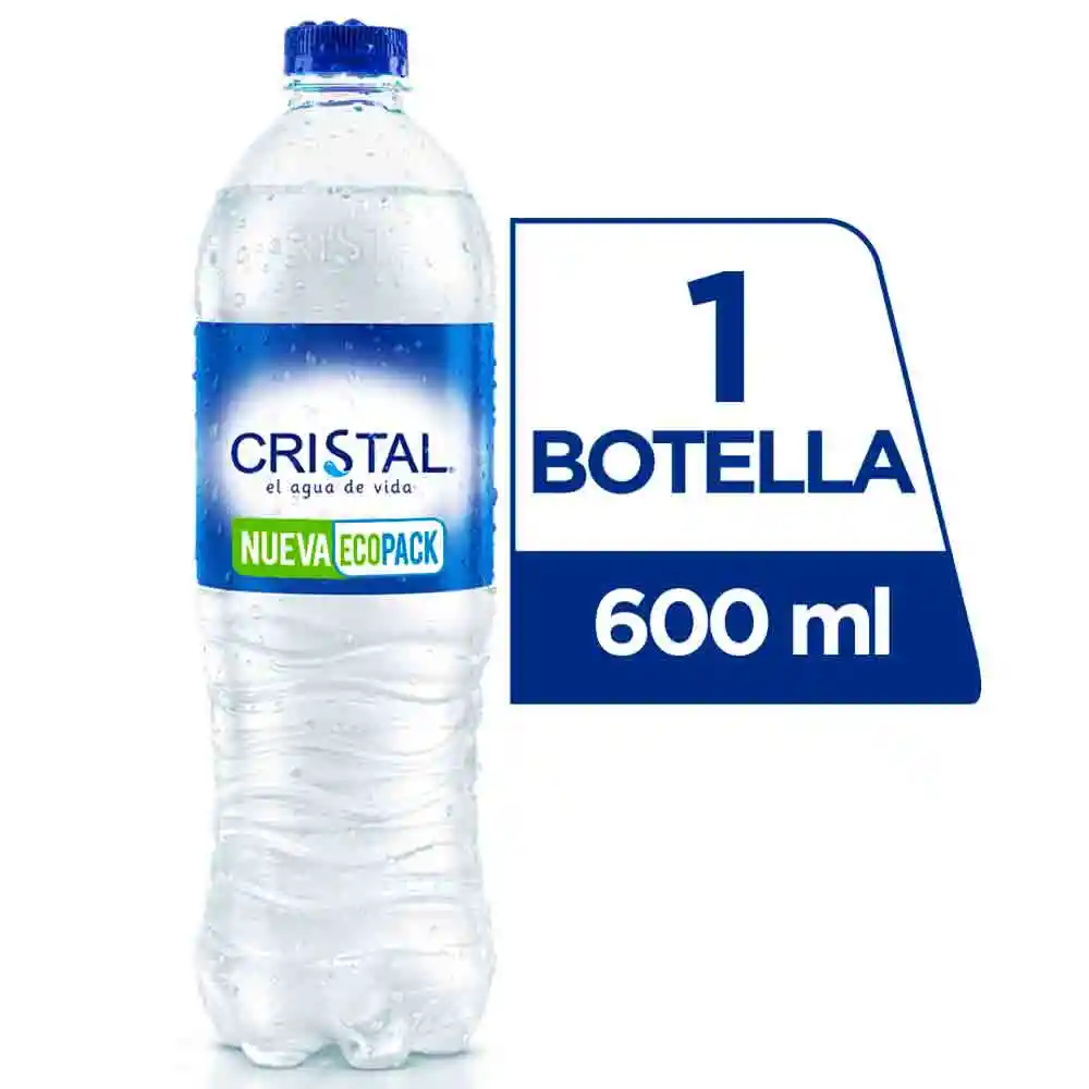 Cristal Agua Natural sin Gas