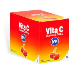 Vitamina C Mk Mk Cereza Caja X 12 Sobres X 500Mg Acido Ascorbico